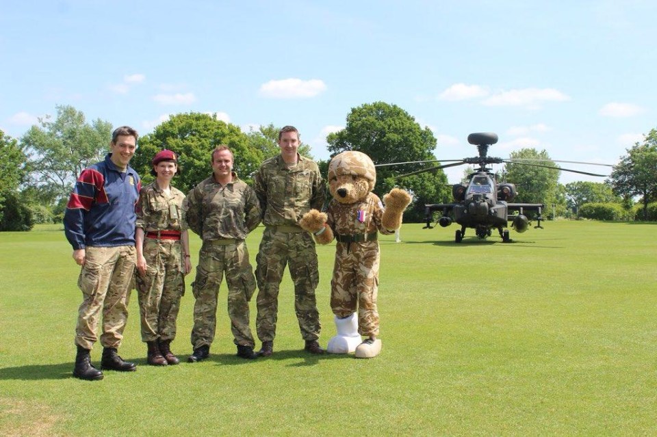 The school has been unable to use its cricket pitch while the helicopter has been parked there