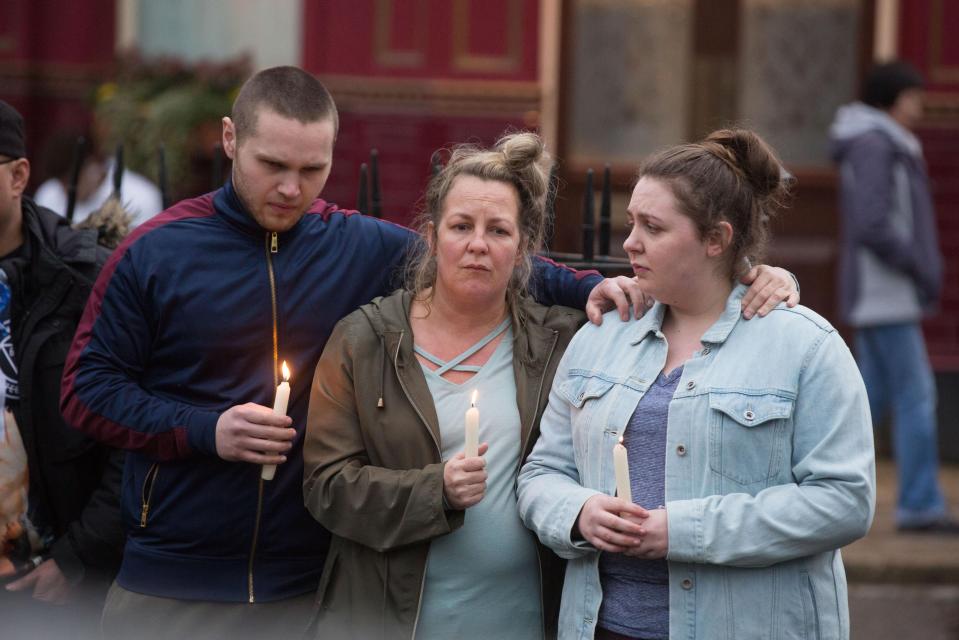  Karen's son Keegan survived the gang attack that claimed Shakil's life