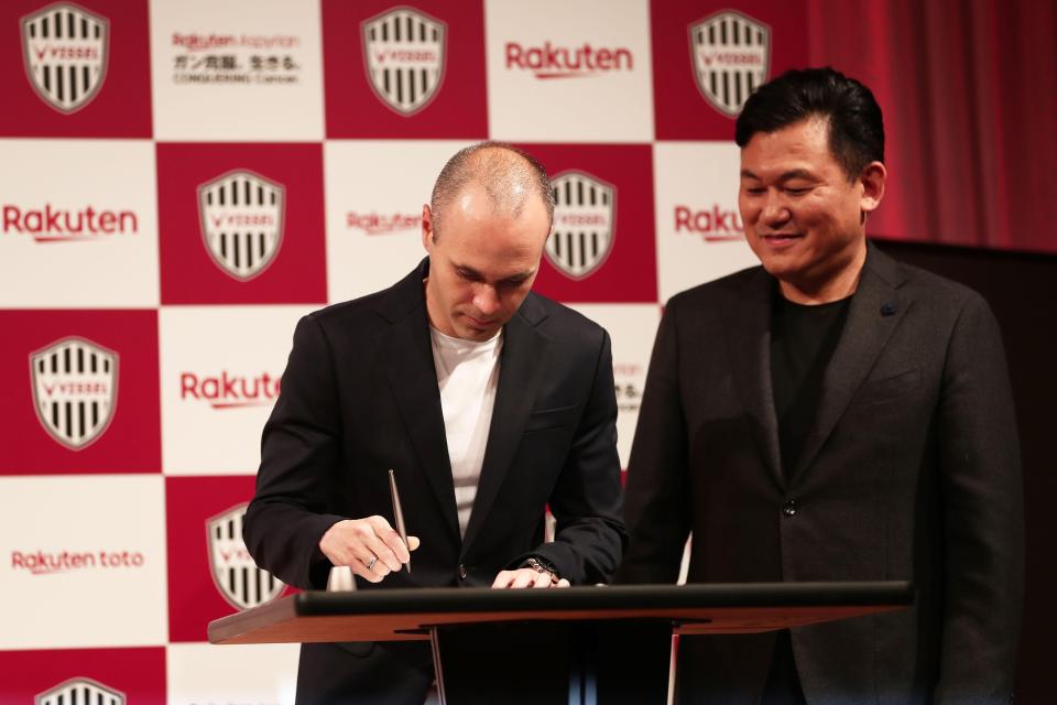  Andres Iniesta has swapped Barcelona for a new challenge with Vissel Kobe in Japan