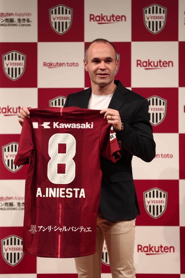  Andres Iniesta has been charged with turning Vissel Kobe into the biggest club in Asia