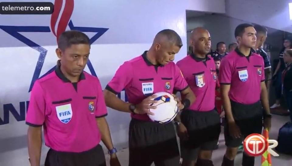  Panama's Gabriel Victoria is an assistant referee, as well as Panama City binman