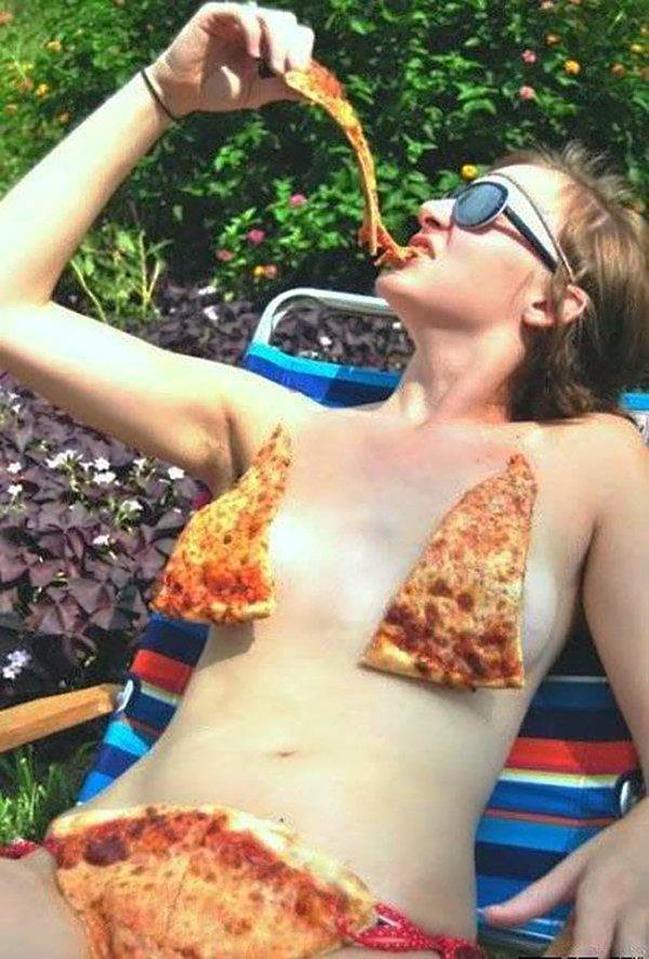  This woman's swimsuit looks delicious, but not very practical