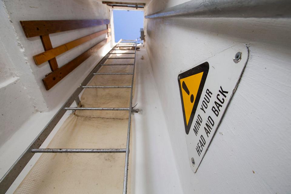  The bunker, built in 1962 and surrounded by open farmland, can only be accessed by climbing down a steel ladder in the access shaft