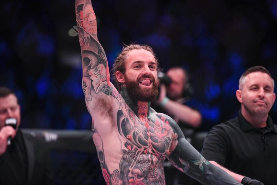  Aaron Chalmers celebrates his stunning KO of Ash Griffiths