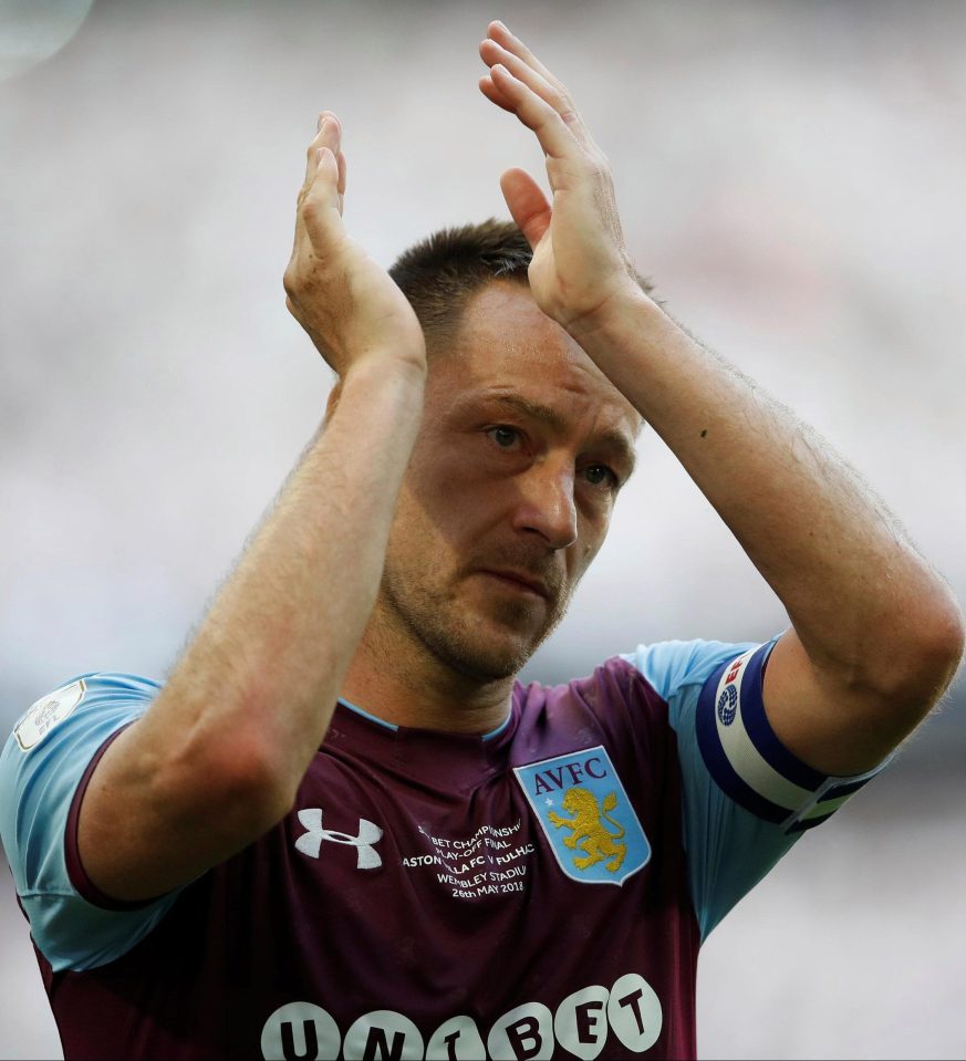  John Terry has left Aston Villa and is pondering his next move