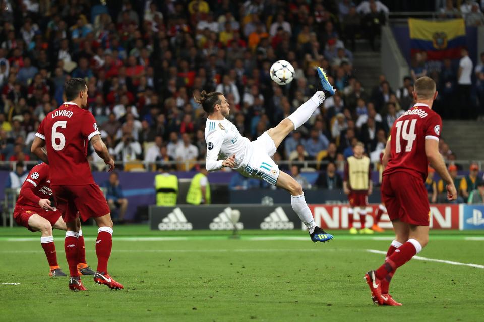  Gareth Bale netted a stunner in the Champions League final against Liverpool