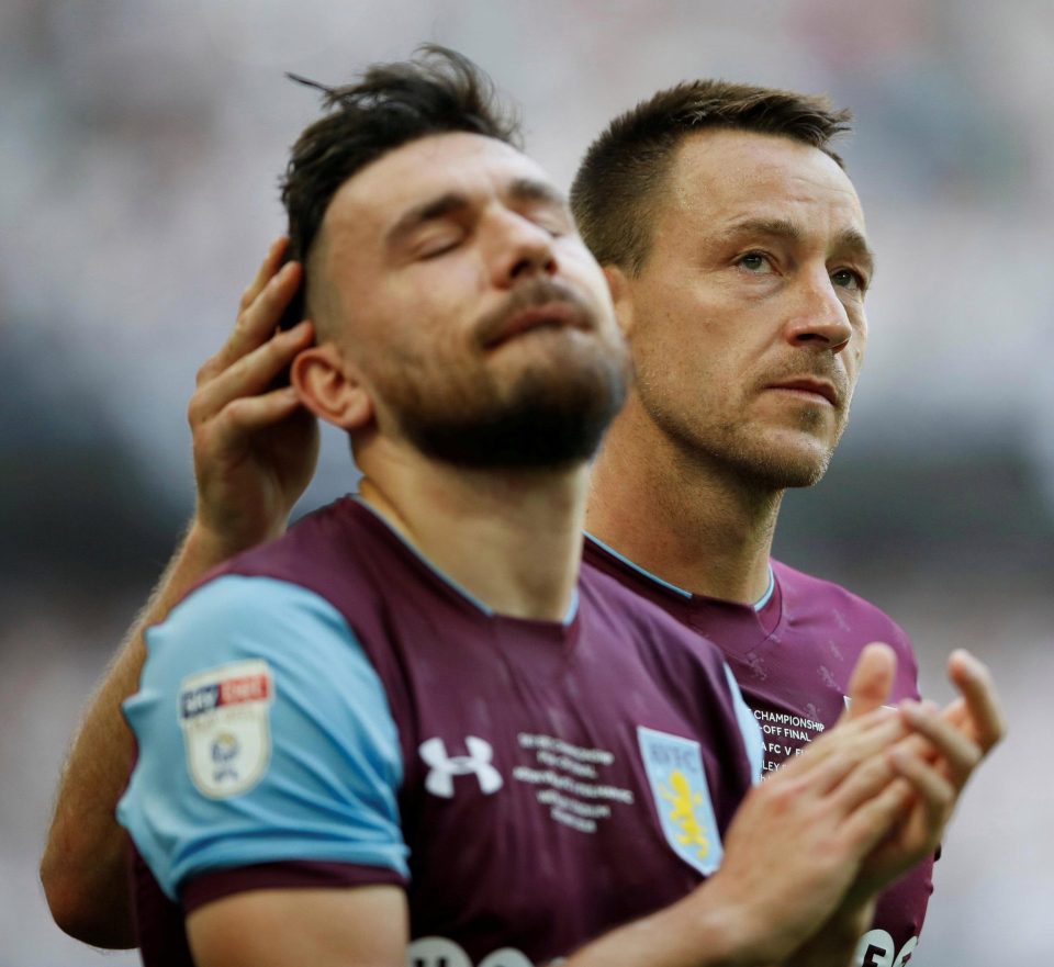 Big-name Aston Villa aces John Terry and Robert Snodgrass show their dejection