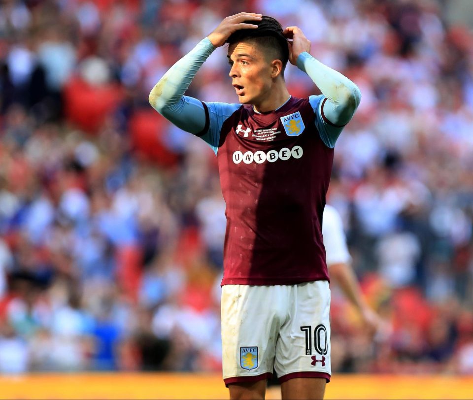 Jack Grealish was a midfield livewire for Villa but failed to inspire them to victory