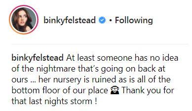  Binky did her best to joke about the drama