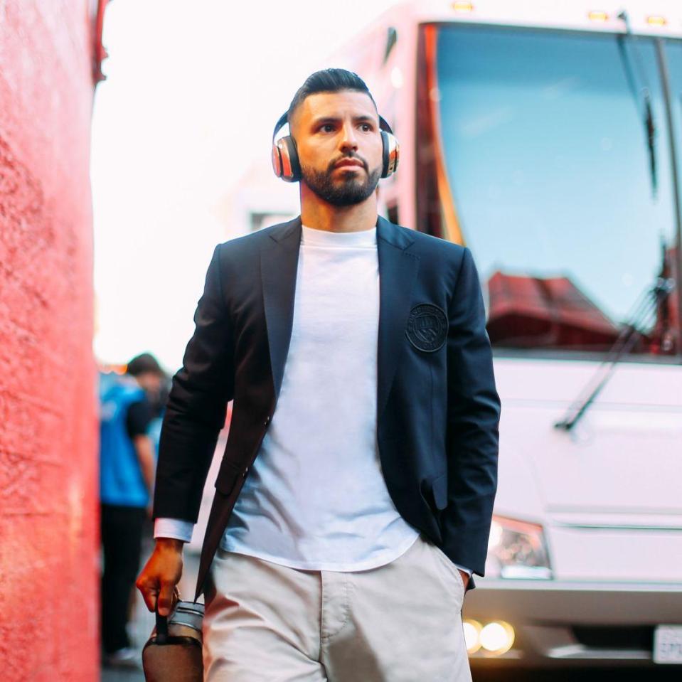  During a preseason tour of Los Angeles, Dsquared2 styled Man City with a custom-made blazer, a T-shirt and shorts