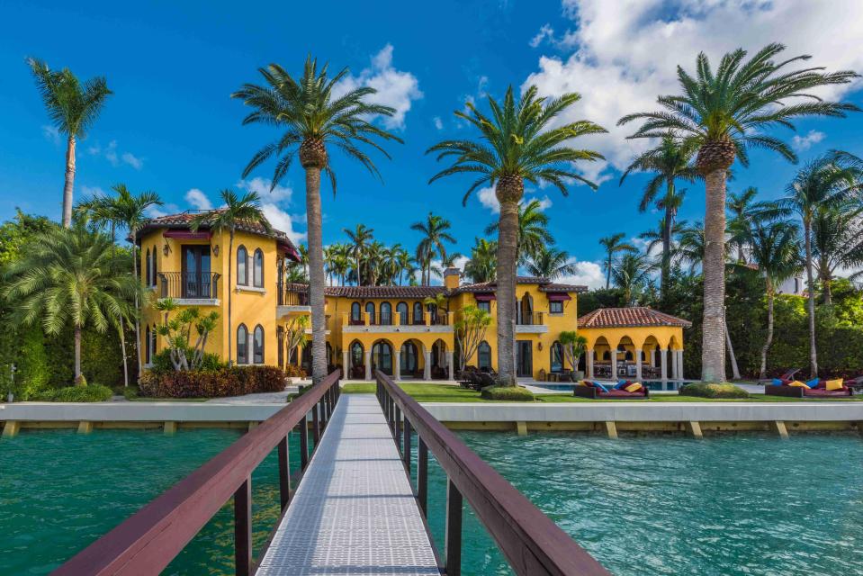  The imposing property sits by the water in Florida