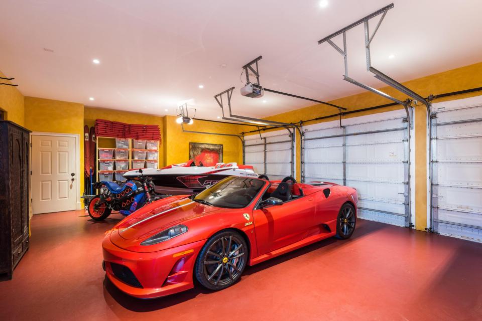  There is room for three cars in the garage