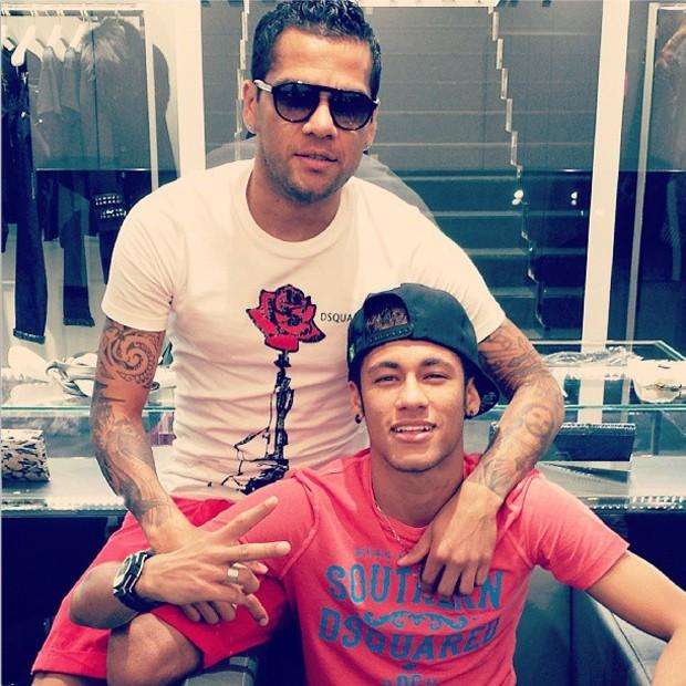  Fashionable Brazilian pair Dani Alves and Neymar are also on Dsquared2's radar and love buying their clothes