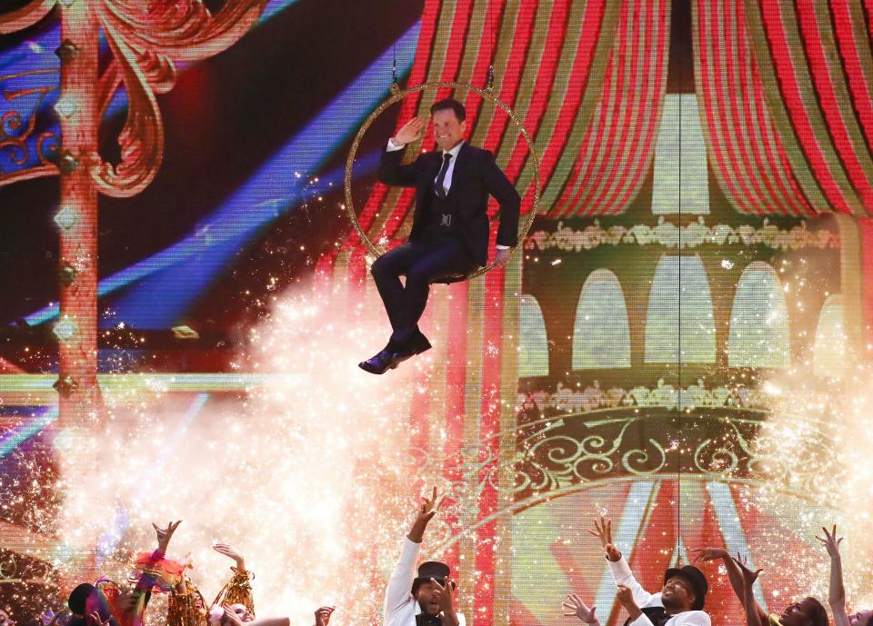  Declan Donnelly made a spectacular entrance onto the stage during last night's Britain's Got Talent