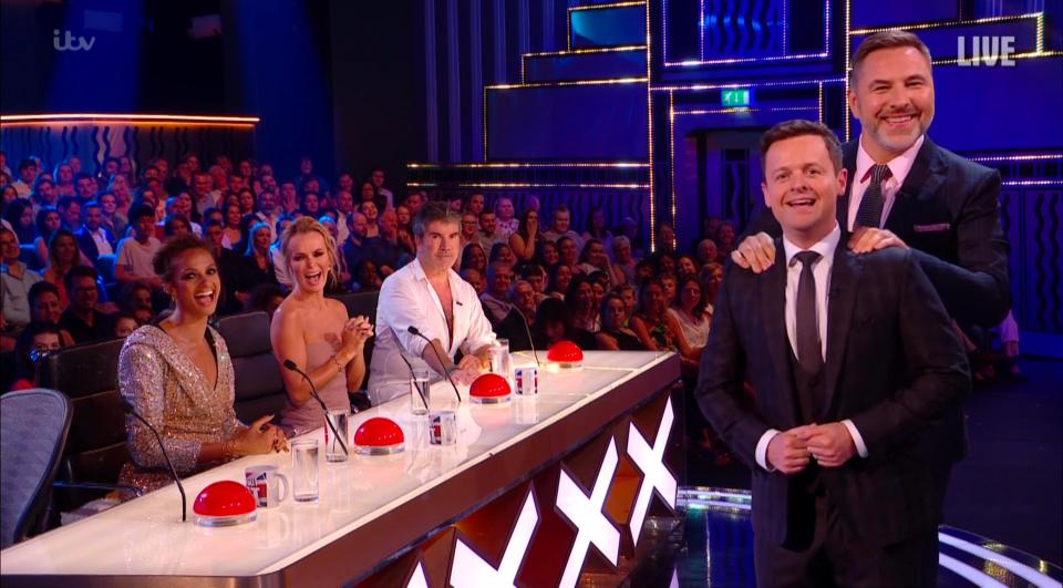  David Walliams gave host Dec a massage during his first time presenting BGT on his own