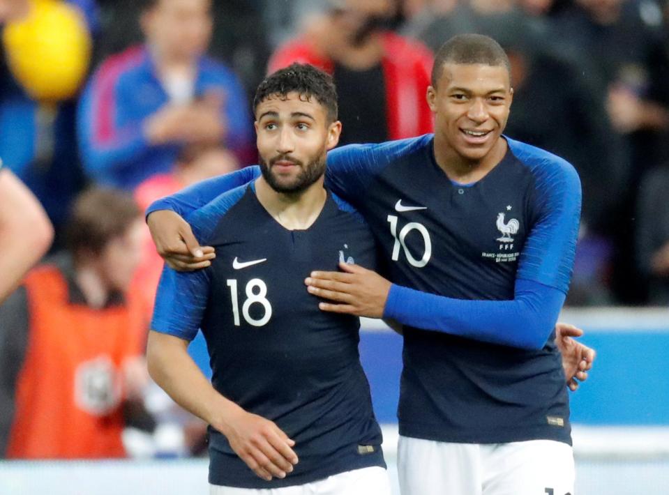  Fekir celebrates scoring against Republic of Ireland in France's 2-0 win this week