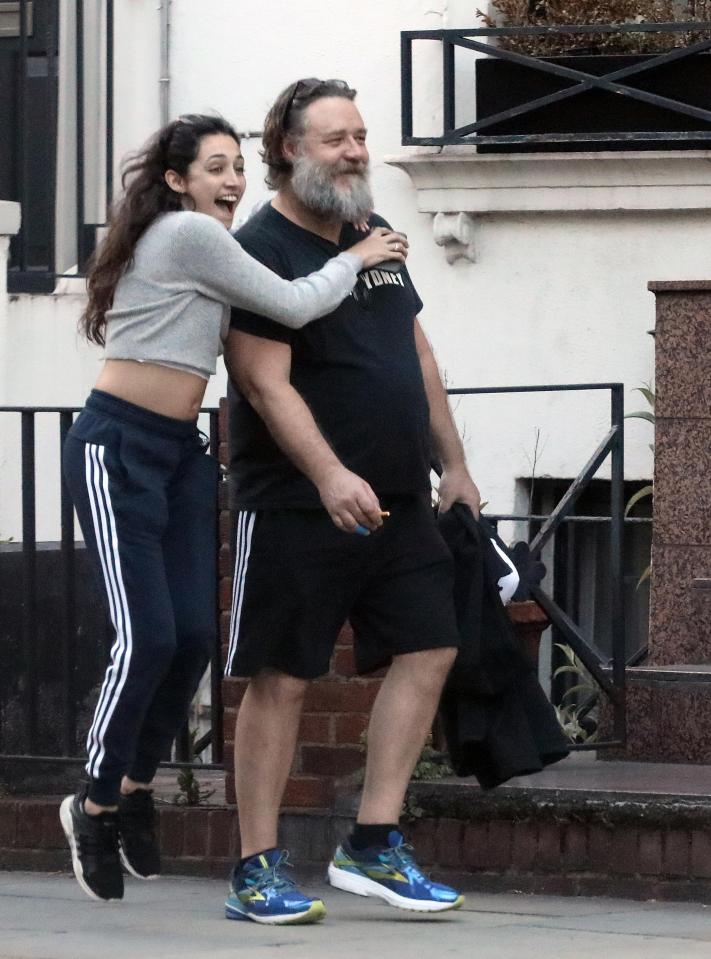  Russell Crowe looked dramatically different in London this week