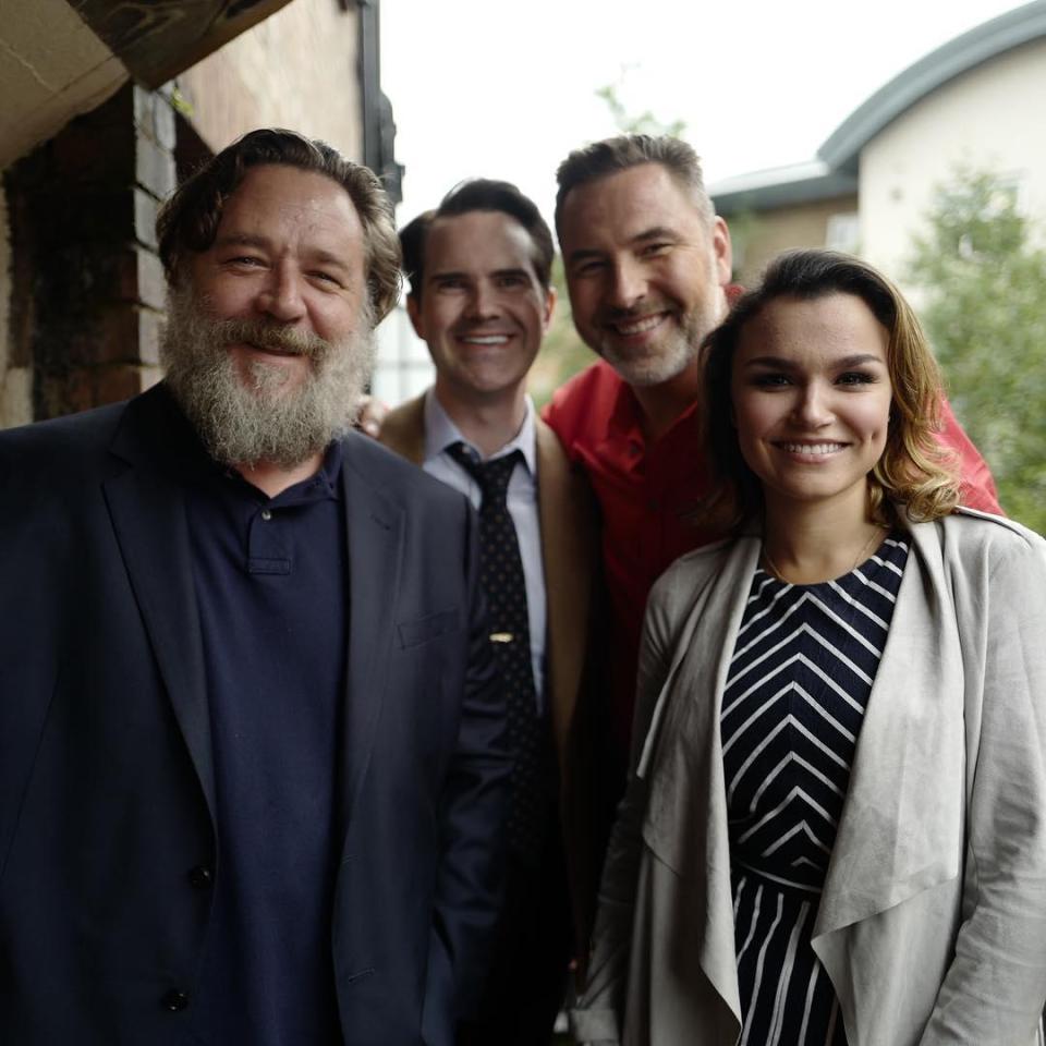  Crowe joined comic Jimmy Carr, actress Samantha Barks and judge David Walliams at the Britain's Got Talent Semi-Final