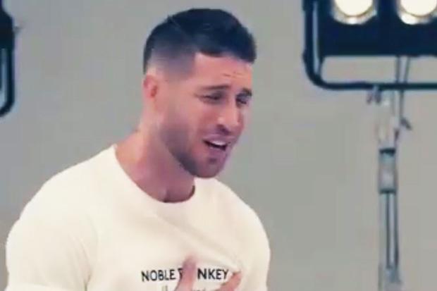  Sergio Ramos is giving it his all in Spain's new World Cup song