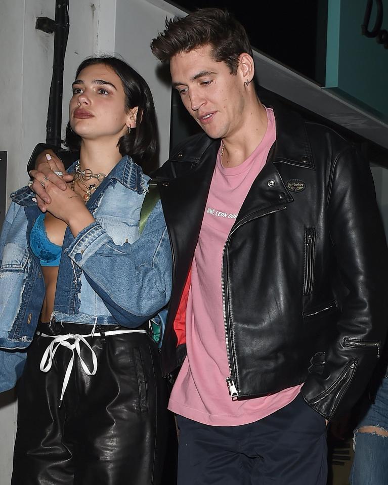  Dua Lipa has been snapped back in the arms of her ex-boyfriend Issac Carew