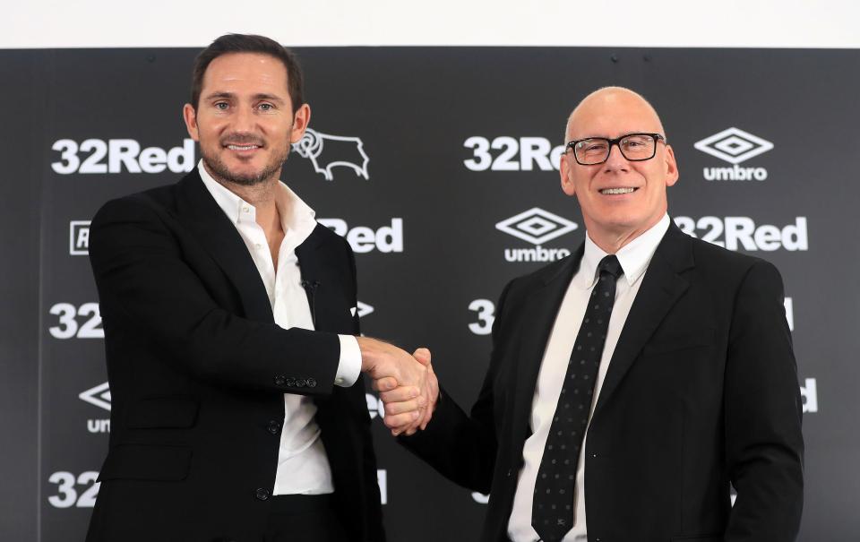  Chelsea legend Frank Lampard was unveiled as the new Derby manager on Tuesday