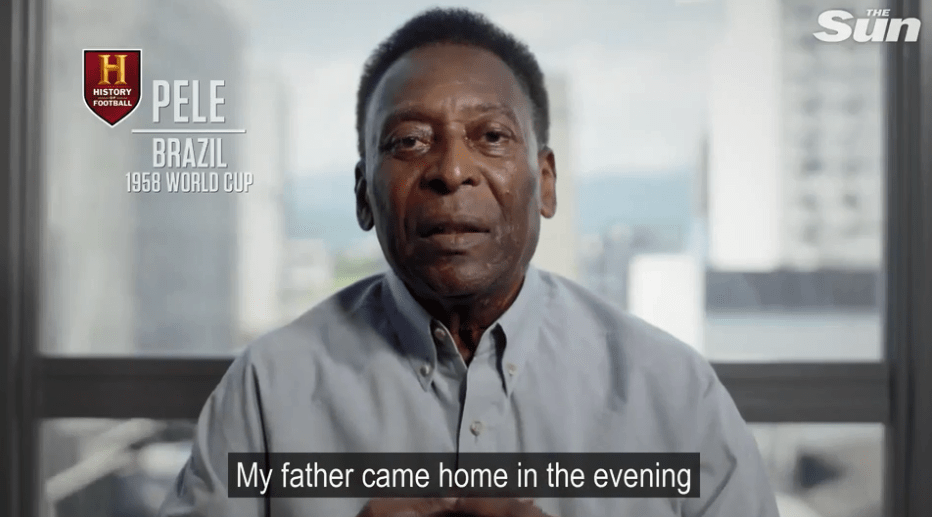  Pele tells the story of his selection in a new documentary on the History channel