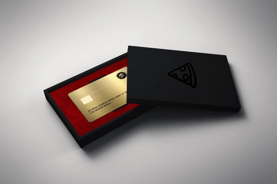  Prince Harry and Meghan turned down the chance to recieve this one of a kind Pizza Hut gold VIP card.