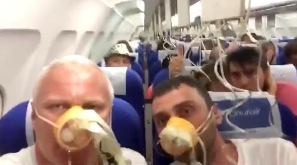 Passengers panicked when a jet suffered a loss of cabin pressure