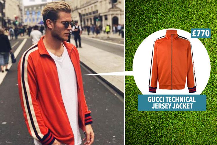  Loris Karius wearing Gucci on Regent Street in London