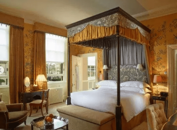 One of the luxury rooms at Cliveden House