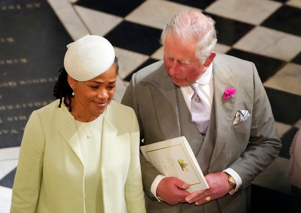  Prince Charles walked Meghan down the aisle as mum Doria looked on