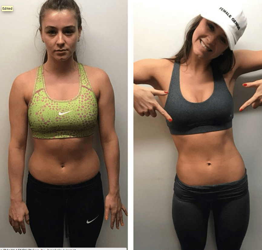 Brooke Vincent shared revealing photos of how much weight she had lost after starting a 12-week fitness programme