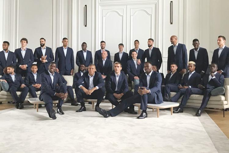  The entire France squad assembled for a group photo before departing for the World Cup in Russia