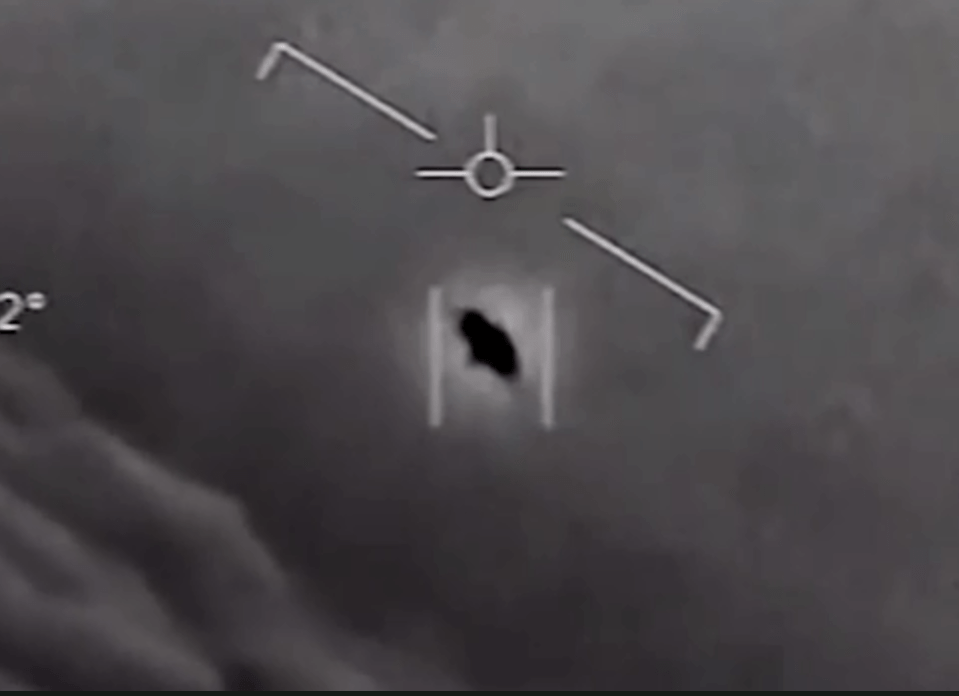  This UFO was briefly caught on camera in 2007 flying next to a military plane by US pilots