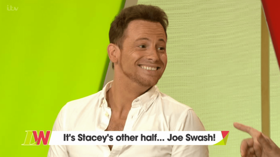  Joe Swash appeared on today's Loose Women where he discussed girlfriend Stacey