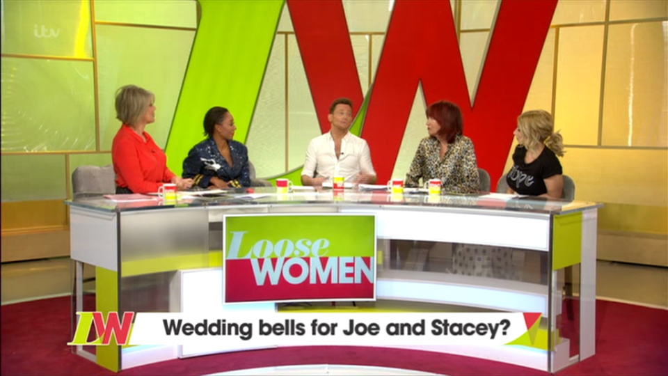  Joe held court on today's Loose Women