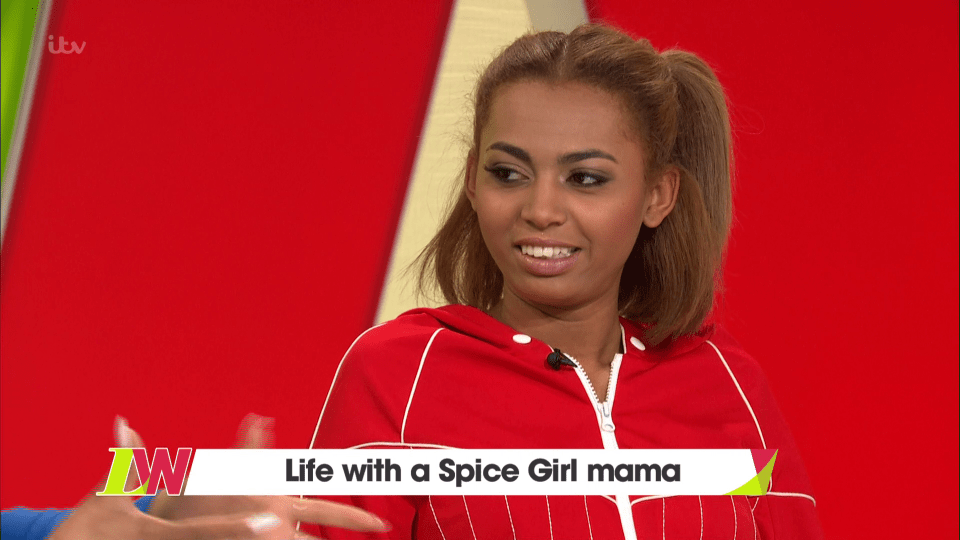  The 19-year-old made her British TV debut on the show today