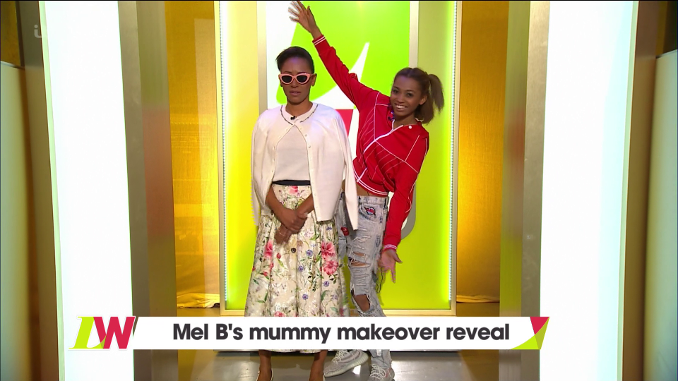  Phoenix Chi gave her mum Mel B a make under on today's Loose Women