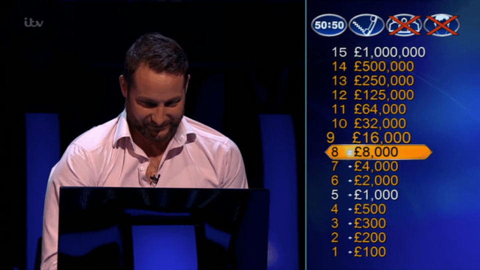  Gareth stormed through the questions and up the money ladder