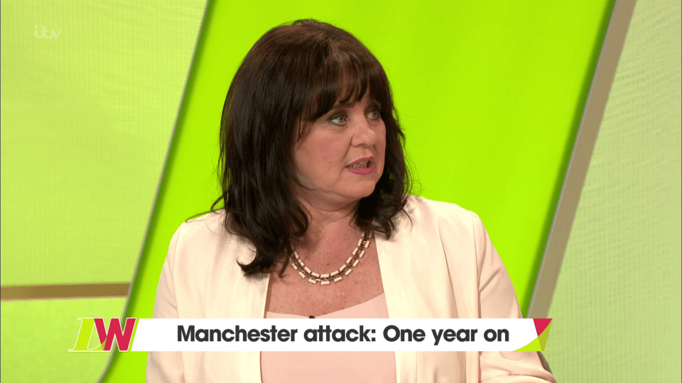  Coleen Nolan also paid tribute to the people of Manchester on Loose Women