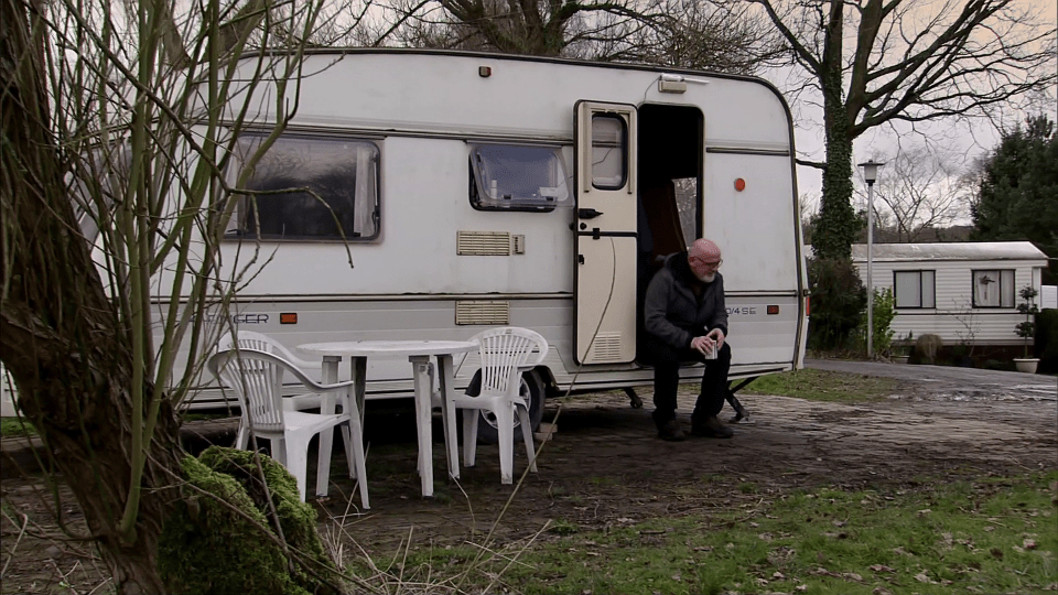  Pat has been hiding out at a caravan site in Wales