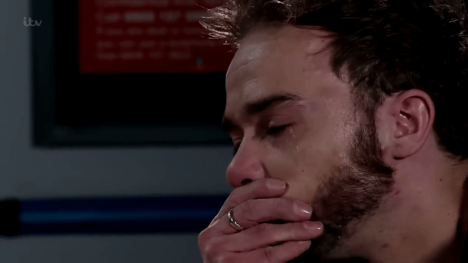  David Platt breaks down in tonight's episode of Coronation Street when reporting his attacker Josh Tucker to the police