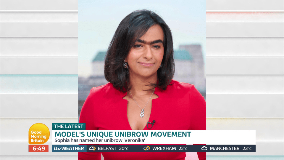  Ranvir Singh was given a 'monobrow' makeover too