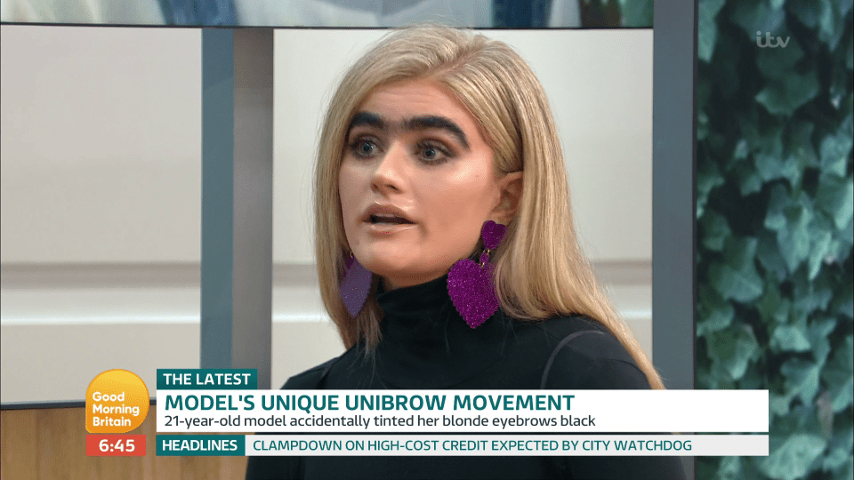  A model who sports a monobrow tried to get Richard to adopt the look