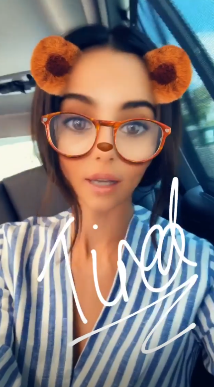  Earlier in the day she posted a video from her car for fans who'd been desperate to see her