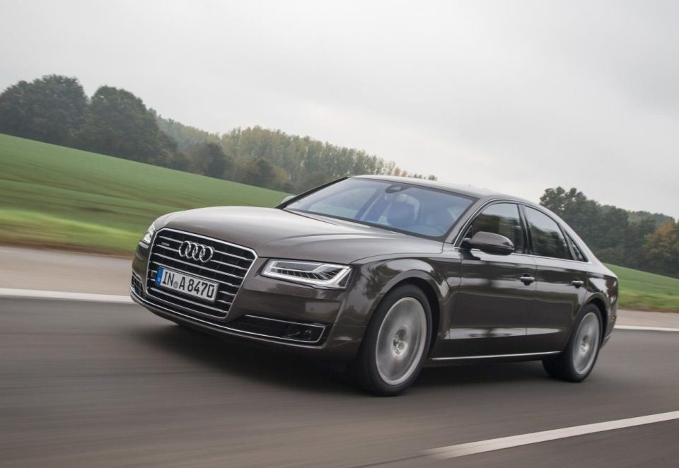  The Audi A8 is far too long for the average parking bay