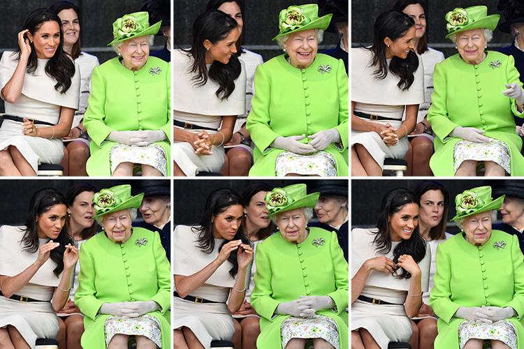  The Queen and Meghan shared a joke together for their first day out together