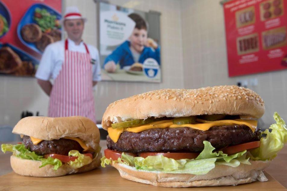  The weight alone of the burger, which is 18cm, makes it the official biggest supermarket burger in the UK