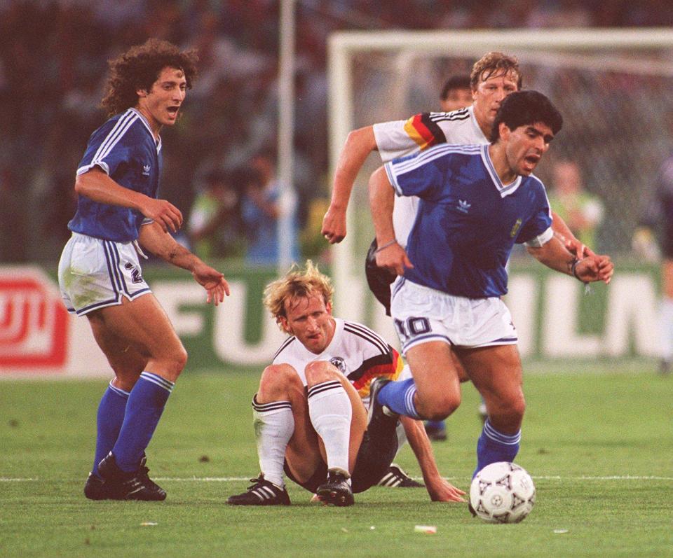  Diego Maradona was one of the Argentina stars Andreas Brehme had to keep quiet