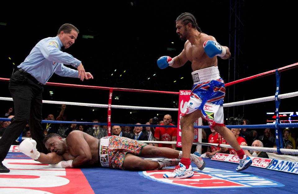  Haye stopped Chisora in the fifth round of their Upton Park bout in 2012